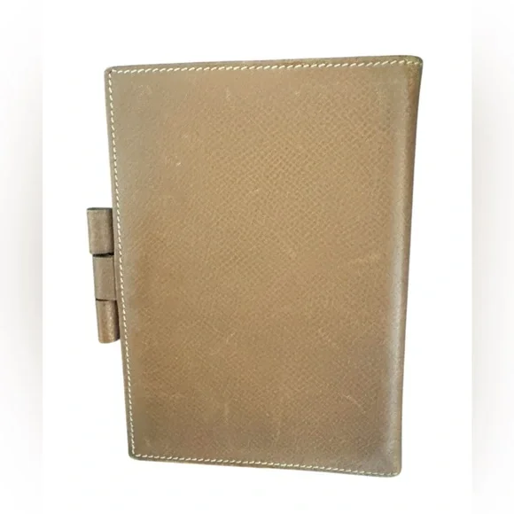 HERMES mini agenda Courchevel Leather -tan - Picture 3 of 7